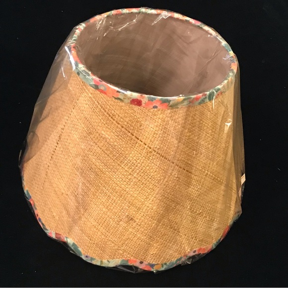 Round Table Lamp Natural Shade with Garden Party Trim - Rifle Paper Co. - Picture 6 of 8